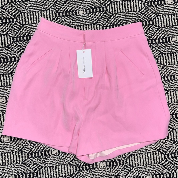 Lovers + Friends | NWT! Trouser High Waisted Shorts In Pink Size: Small - Picture 1 of 4